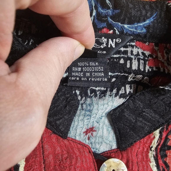 Citron Santa Monica XS Silk Multicolor Cardigan - Picture 7 of 8